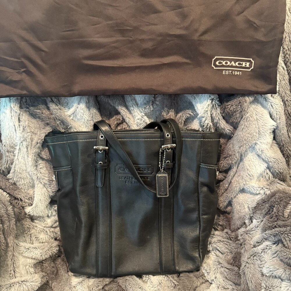 Coach Structured Shoulder Bag - image 1